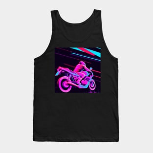 Futuristic, high-tech motorcycle designs of a super sports biker. Tank Top